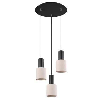 Trio - Lampadario su corda WAILER 3xGU10/5W/230V beige