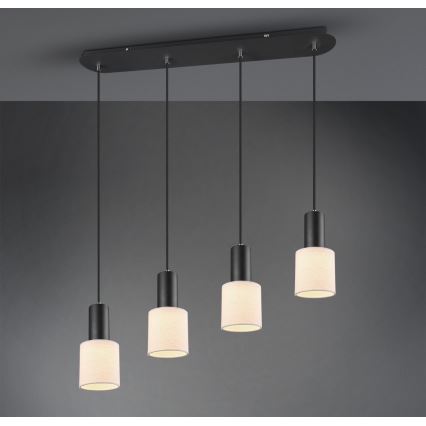 Trio - Lampadario su corda WAILER 4xGU10/5W/230V beige