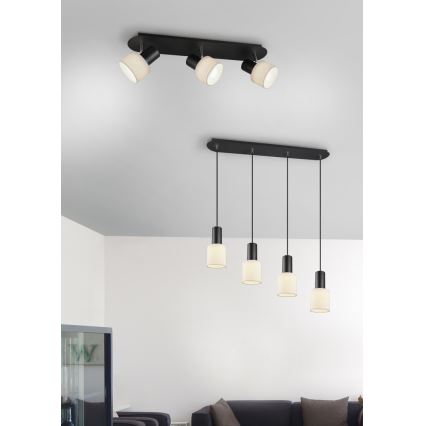 Trio - Lampadario su corda WAILER 4xGU10/5W/230V beige