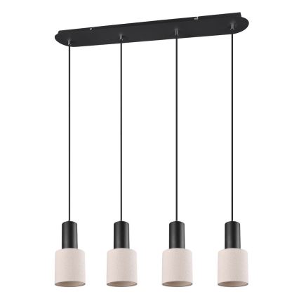 Trio - Lampadario su corda WAILER 4xGU10/5W/230V beige