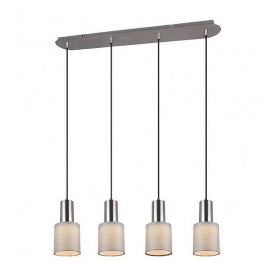 Trio - Lampadario su corda WAILER 4xGU10/5W/230V grigio