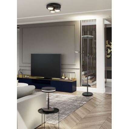 Trio - Plafoniera LED dimmerabile FRANKLIN 3xLED/8,5W/230V 3000K Ø 35 cm nera