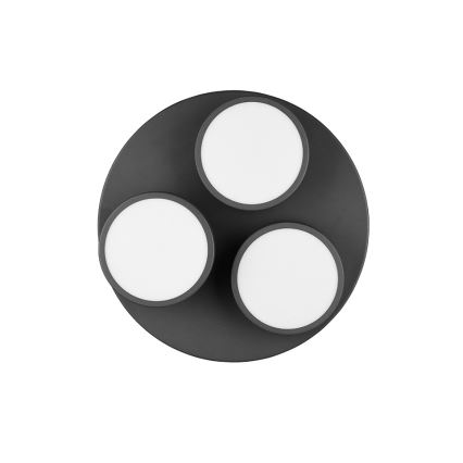 Trio - Plafoniera LED dimmerabile FRANKLIN 3xLED/8,5W/230V 3000K Ø 35 cm nera