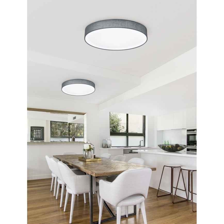 Trio - Plafoniera dimmerabile a LED LUGANO LED/22W/230V 3000K Ø 40 cm grigio