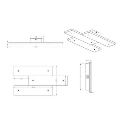 Trio - Plafoniera LED DENVER 3xLED/10W/230