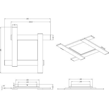 Trio - Plafoniera LED dimmerabile BELFAST LED/18W/230V + LED/14W/230V 4000K