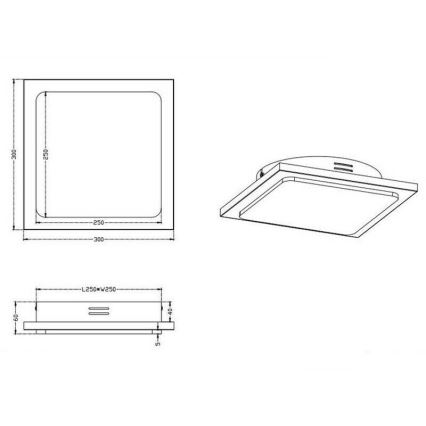 TRIO - Plafoniera LED dimmerabile DENVER 1xLED/20W/230V patina