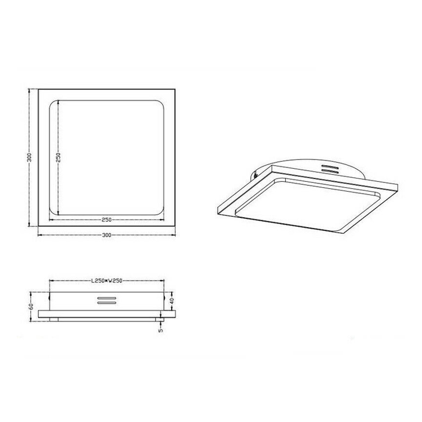 TRIO - Plafoniera LED dimmerabile DENVER LED/20W/230V finitura patinata