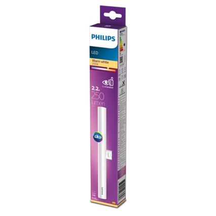 Tubo fluorescente a LED Philips S14D/2,2W/230V 2700K 30 cm