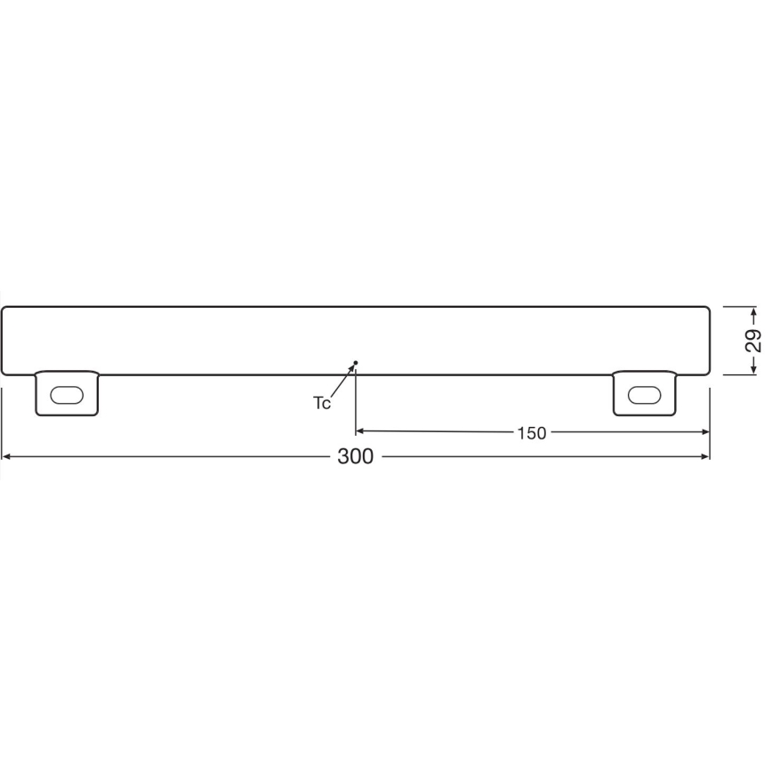 Tubo fluorescente LED dimmerabile S14s/3W/230V 2700K 30 cm CRI 90 - Osram