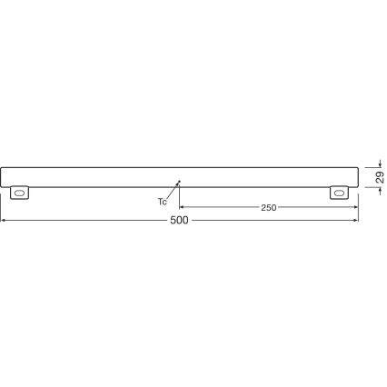 Tubo fluorescente LED dimmerabile S14s/4,7W/230V 2700K 50 cm CRI 90 - Osram