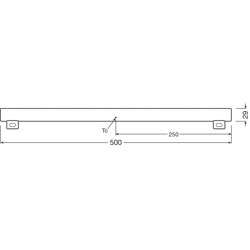 Tubo fluorescente LED dimmerabile S14s/4,7W/230V 2700K 50 cm CRI 90 - Osram