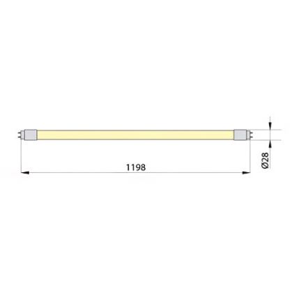 Tubo fluorescente LED ECOSTER T8 G13/18W/230V 3000K