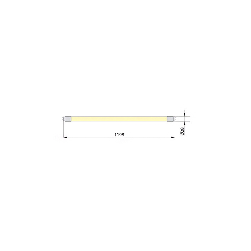 Tubo fluorescente LED ECOSTER T8 G13/18W/230V 3000K