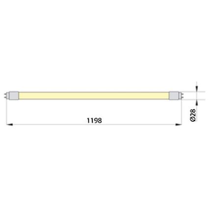 Tubo fluorescente LED ECOSTER T8 G13/18W/230V 4000K