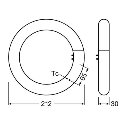 Tubo fluorescente LED G10q/11W/230V 3000K - Osram
