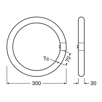 Tubo fluorescente LED G10q/18,3W/230V 3000K - Osram