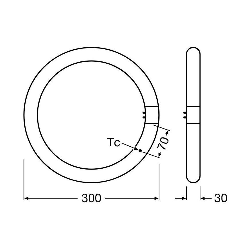 Tubo fluorescente LED G10q/18,3W/230V 4000K - Osram