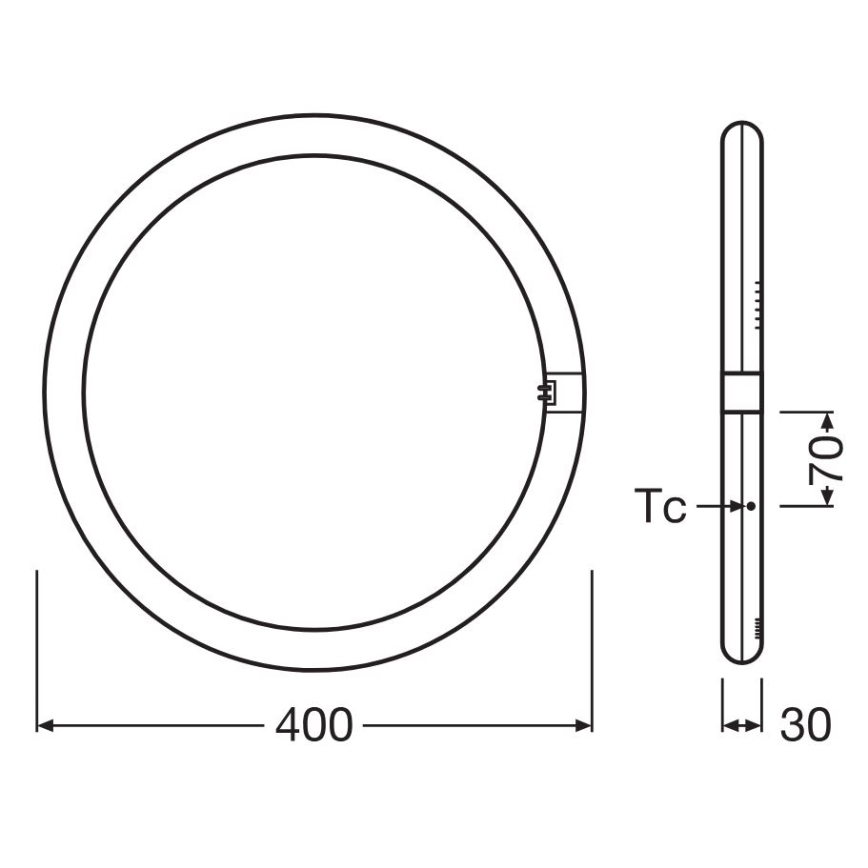 Tubo fluorescente LED G10q/24W/230V 4000K - Osram