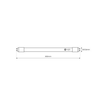 Tubo fluorescente LED G13/9W/230V 4000K 60 cm