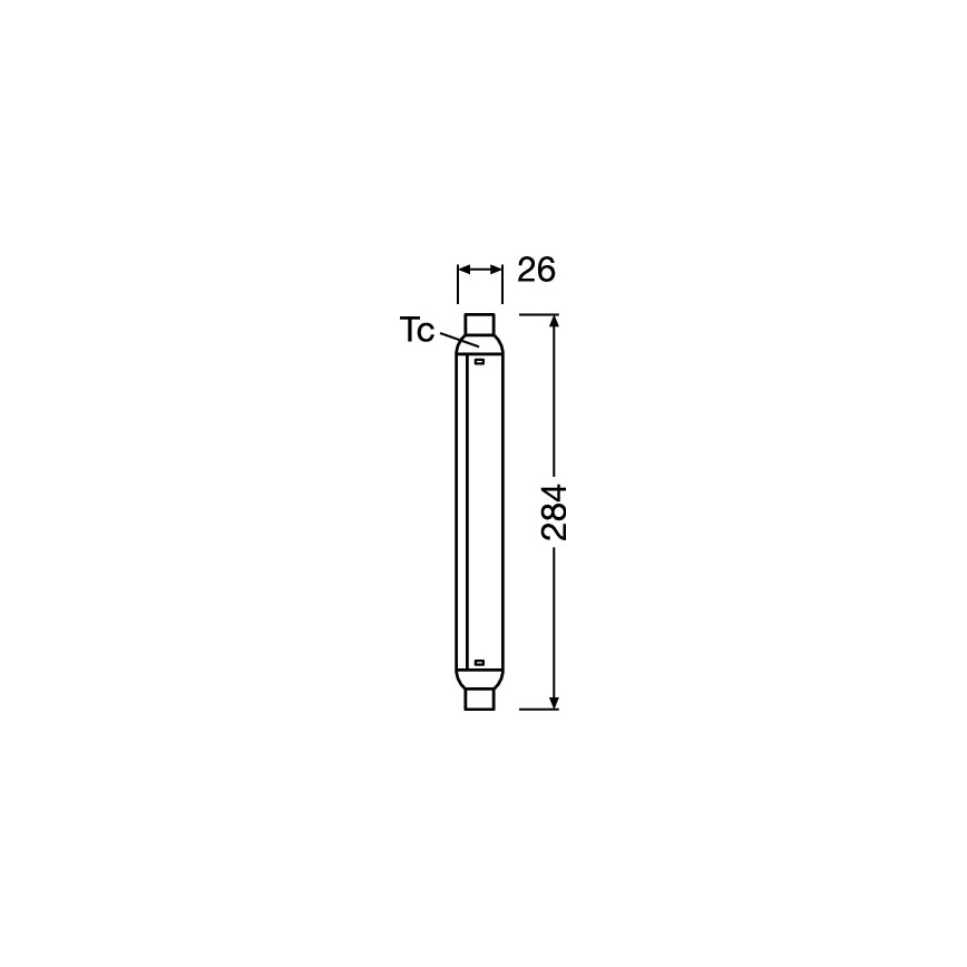Tubo fluorescente LED LINE S15s/7W/230V 2700K - Osram