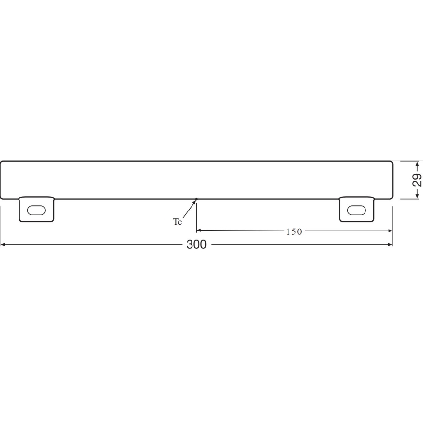 Tubo fluorescente LED S14s/3,5W/230V 2700K 30 cm - Osram