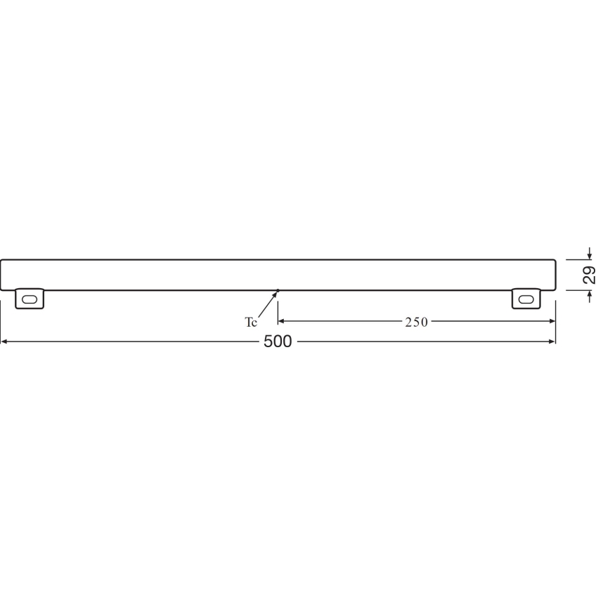 Tubo fluorescente LED S14s/6W/230V 2700K 50 cm - Osram