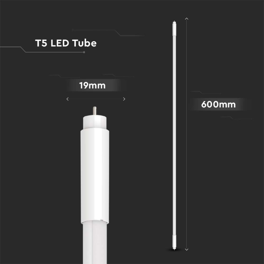 Tubo fluorescente LED T5 G5/8W/230V 6500K 60 cm