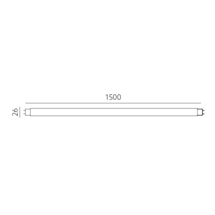 Tubo fluorescente LED T8 G13/22W/230V