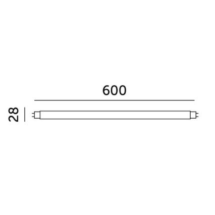 Tubo fluorescente LED T8 G13/9W/230V 6500K 60 cm