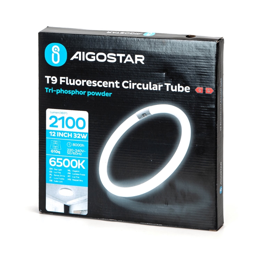Tubo fluorescente T9 G24q-1/32W/230V 6500K - Aigostar