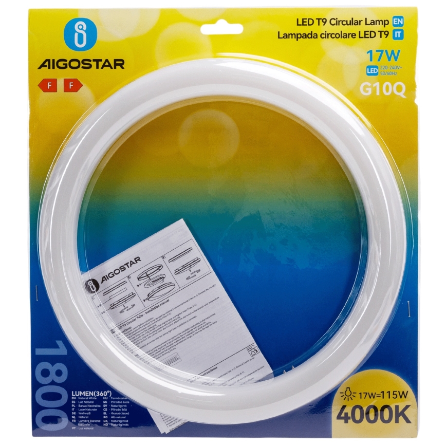 Tubo LED fluorescente G10q/17W/230V 4000K - Aigostar
