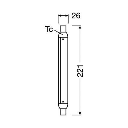 Tubo LED LINE S15s/4W/230V 2700K - Osram