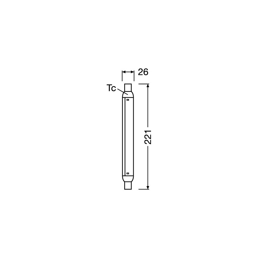Tubo LED LINE S15s/4W/230V 2700K - Osram