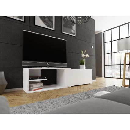 TV tavolo CLIF 40x180 cm bianco