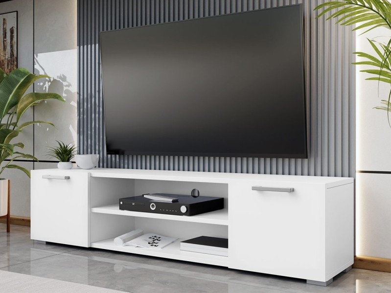 TV tavolo GIMREN 36x156 cm bianco