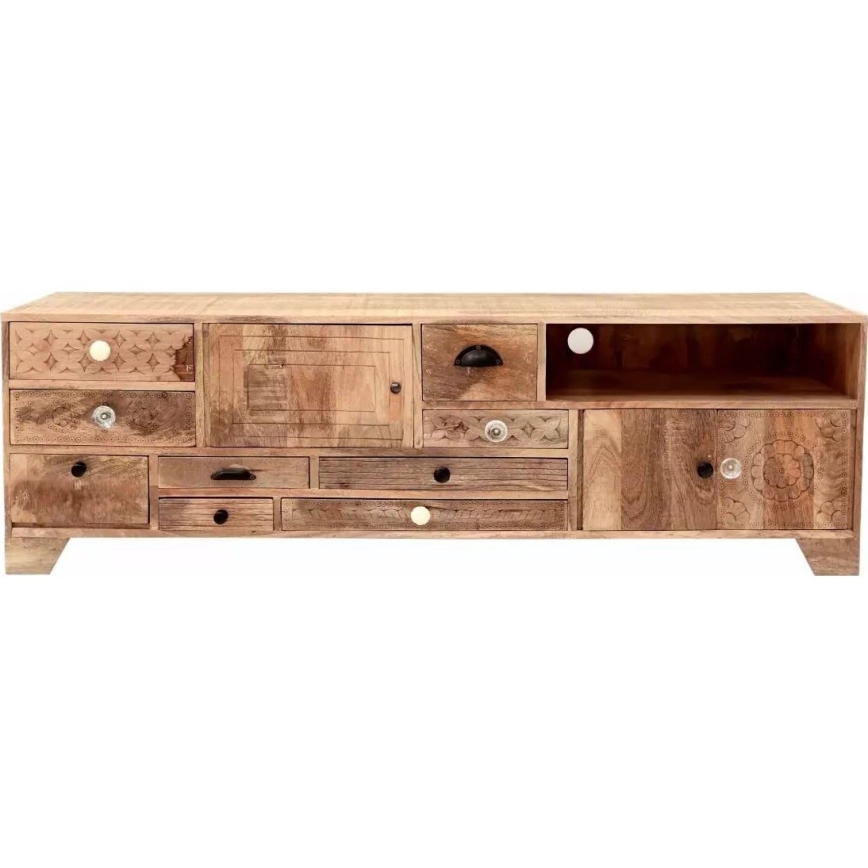 TV tavolo MANU 160x50 cm legno solido/mango