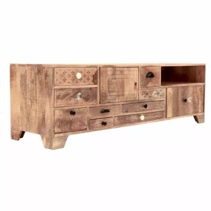 TV tavolo MANU 160x50 cm legno solido/mango