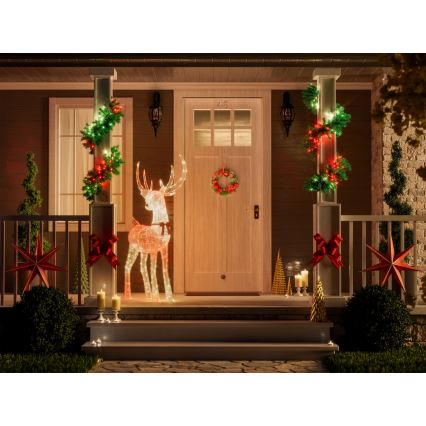 Twinkly - Renna natalizia LED RGBW dimmerabile da esterno REINGEERS 250xLED IP44 Wi-Fi