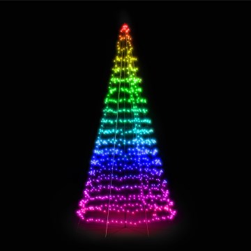 Twinkly - Albero di Natale da esterno con luci LED RGBW dimmerabili LIGHT TREE 1000xLED 6 m IP44 Wi-Fi