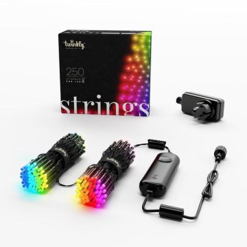 Twinkly - Catena per esterni STRINGS LED RGB dimmerabile 250xLED 23,5m IP44 Wi-Fi