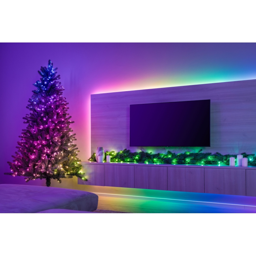 Twinkly GT90P4425P00 - LED RGBW Decorazione natalizia dimmerabile GARLAND 50xLED Wi-Fi