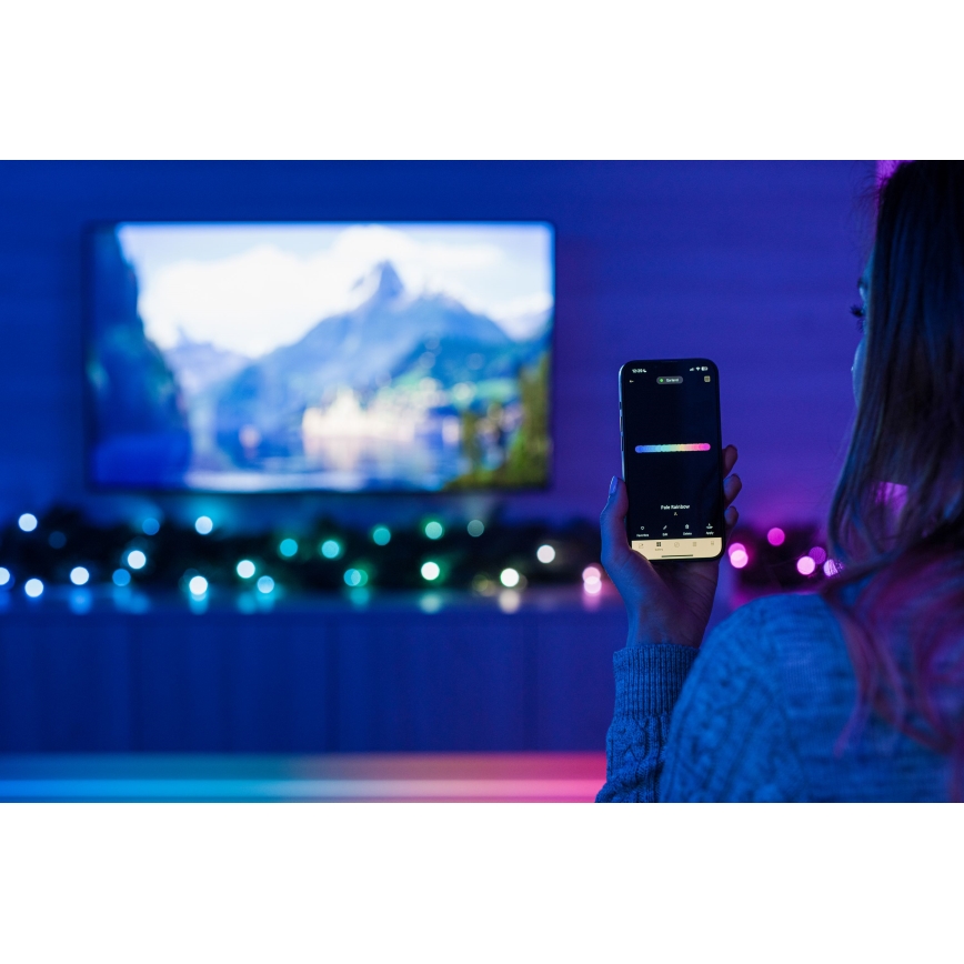 Twinkly GT90P4425P00 - LED RGBW Decorazione natalizia dimmerabile GARLAND 50xLED Wi-Fi