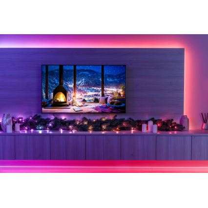Twinkly GT90P4425P00 - LED RGBW Decorazione natalizia dimmerabile GARLAND 50xLED Wi-Fi