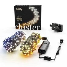Twinkly - LED Dimmerabile per esterni strisce natalizie CLUSTER 400xLED 9,5m IP44 Wi-Fi