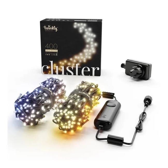 Twinkly - LED Dimmerabile per esterni strisce natalizie CLUSTER 400xLED 9,5m IP44 Wi-Fi