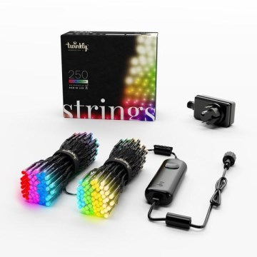 Twinkly - LED RGBW Catena natalizia per esterni dimmerabile STRINGS 250xLED 23,5m IP44 Wi-Fi