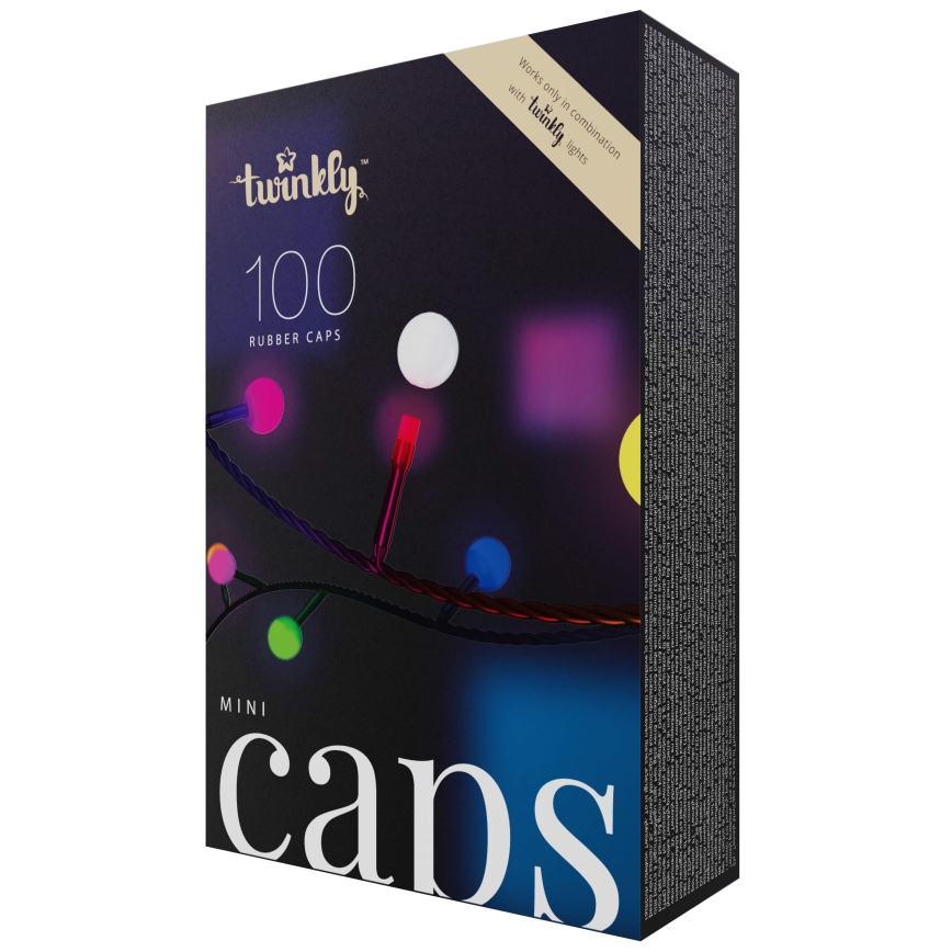Twinkly - Tappi decorativi in silicone MINI CAPS 100 pz