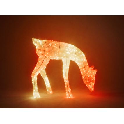 Twinkly - LED RGBW Dimmerabile renne natalizie da esterno 160xLED IP44 Wi-Fi