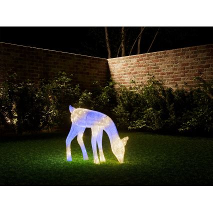 Twinkly - LED RGBW Dimmerabile renne natalizie da esterno 160xLED IP44 Wi-Fi